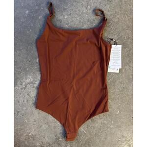 Calia Inspire Cami Bodysuit Terracotta Women’s Size XS NWT Activewear Fall Rust